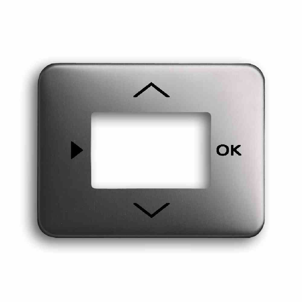 BUSCH-JAEGER TIMER Zentralplatte, Zeitschalter, platin, matt, Sonderaufdruck – 6435-20