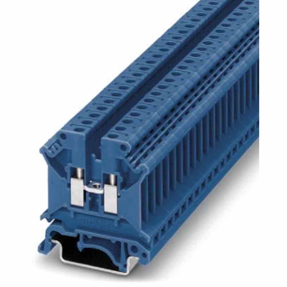 PHOENIX Reihenklemme, 0,2-4mm², 1Etage, blau, 32A, Hutschiene 35mm – UK 5 N BU