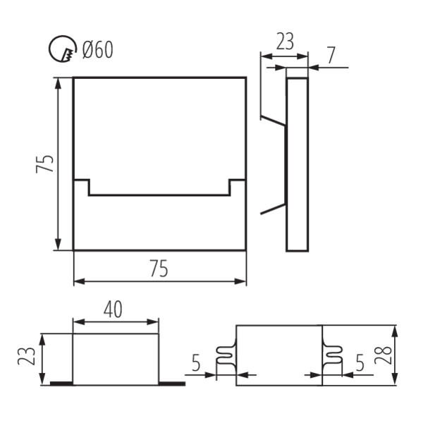 Kanlux SABIK LED AC-WW