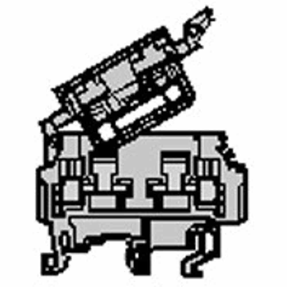 ENTRELEC Reihenklemme, 0,5-4mm², 1Etage, 2kl, grau, 30A, Hut-/G-Schiene – M4/8.SF