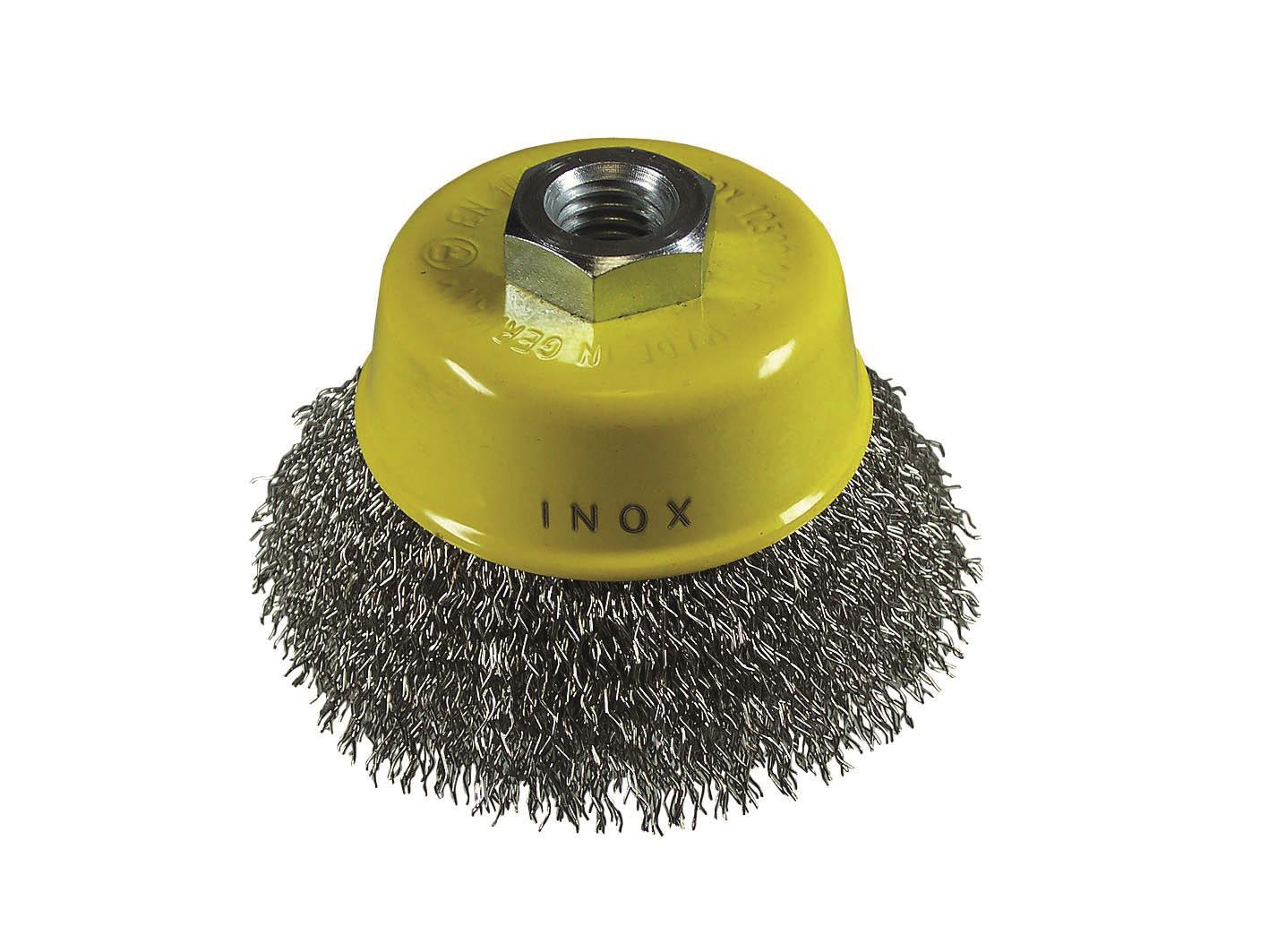 HiKOKI Topfbürste gekräuselt 75xM14x0,3mm Inox