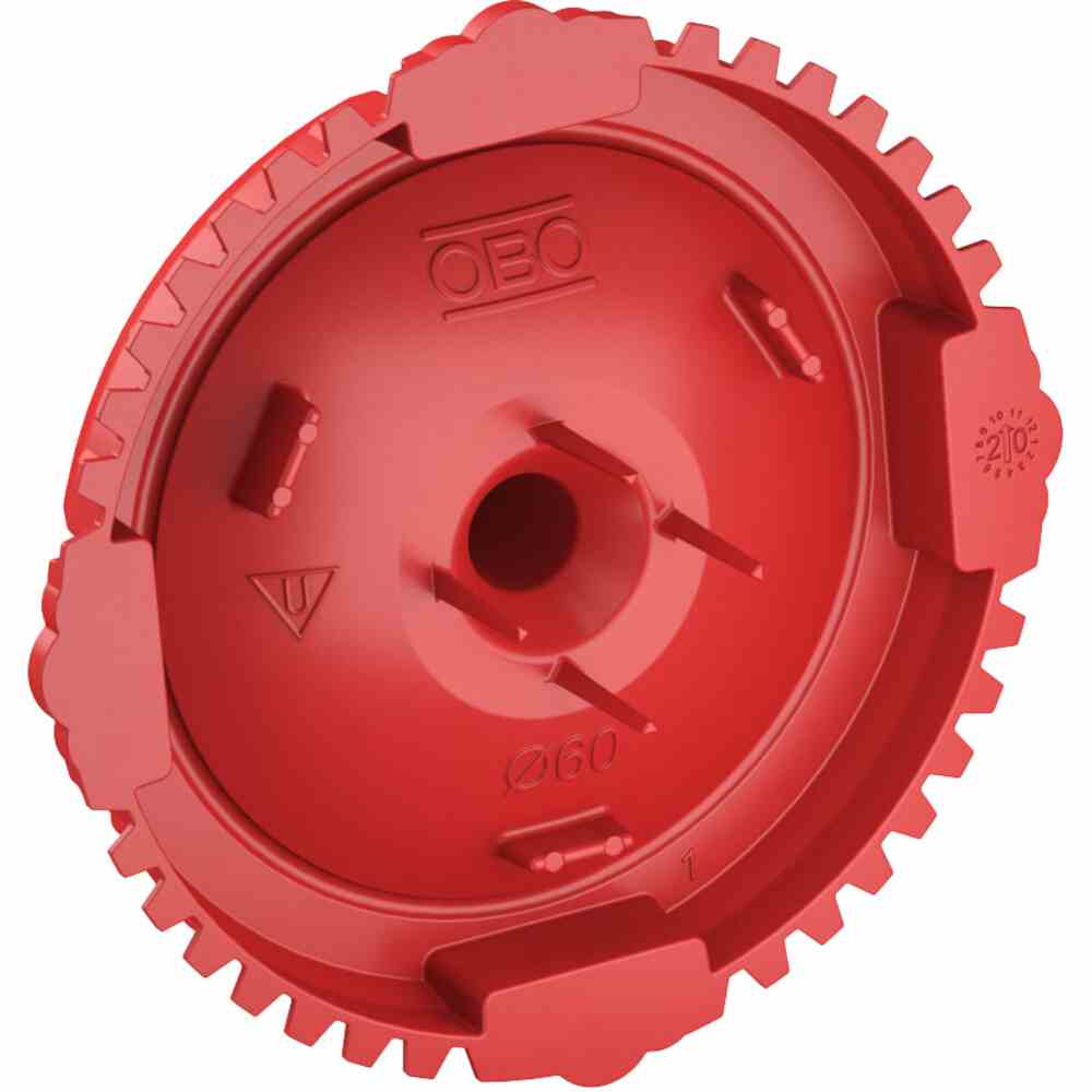 OBO BETTERMANN Signaldeckel Unterputz, Kunststoff, halogenfrei, Ø60xmm, Steckdeckel, rund – ZU60SD