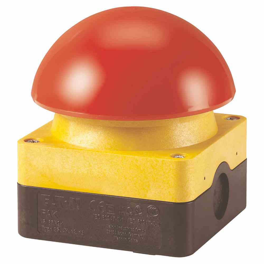 EATON FAK-R/V/KC01/IY Fuß- Grobhandtaster, 1 Öffner, Not-Aus, Aufbau – FAK-R/V/KC01/IY