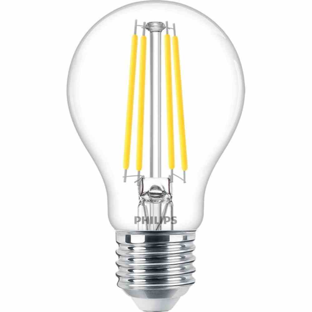 PHILIPS LED-Lampe, Filamentlampe, E27, A60, 5,9W, 2700K, extrawarmweiß, 806lm, klar, dimmbar, AC, Ø60x104mm, 220-240V – MASTER Value LEDbulb 5,9-60W A60 E27 927