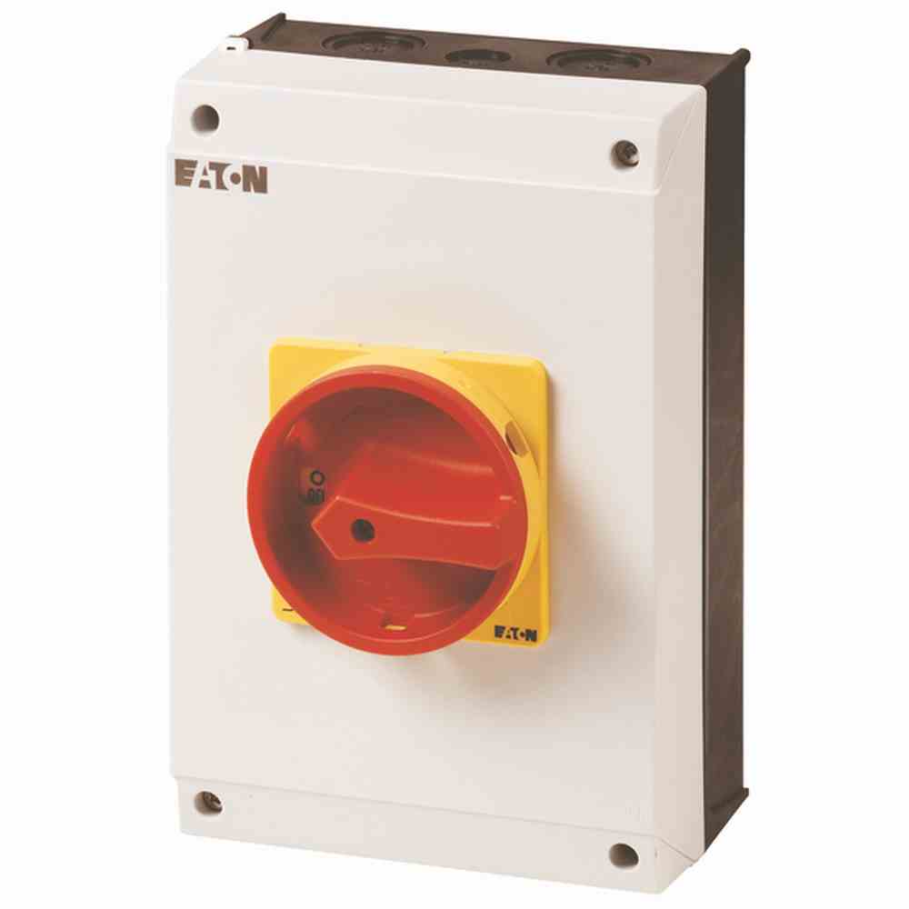 EATON P3-63/I4/SVB Hauptschalter, 3-polig, 63 A, NOT-AUS-Funktion, abschließbar in 0-Stellung, Aufbau – P3-63/I4/SVB