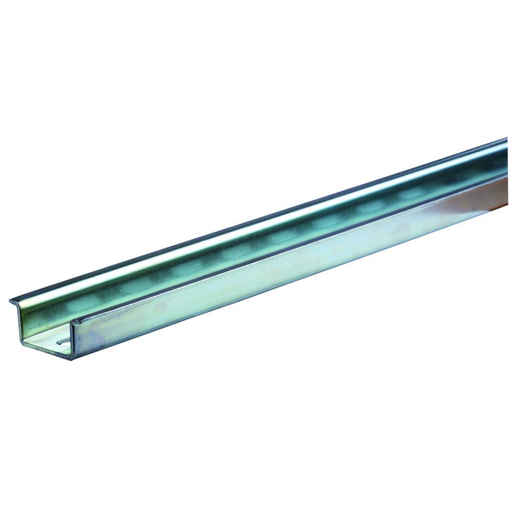 POLLMANN Tragschiene, Stahl, L2000mm, Hutschiene 35/15 mm, Langloch – TS35/2 15-2000 blau pass. gelo. M6