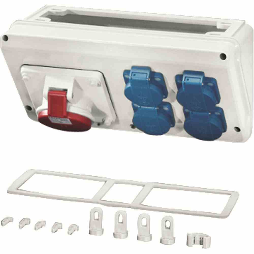 HENSEL Mi CB 16 Pultsystem, Erweiterungsteil, 150x300x170mm, IP44, Kunststoff, unbehandelt, RAL7035 – Mi CB 16