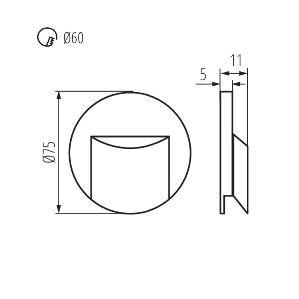 Kanlux ERINUS LED O W-WW