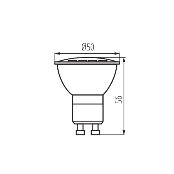 Kanlux TOMIv2 1,2W GU10-CW