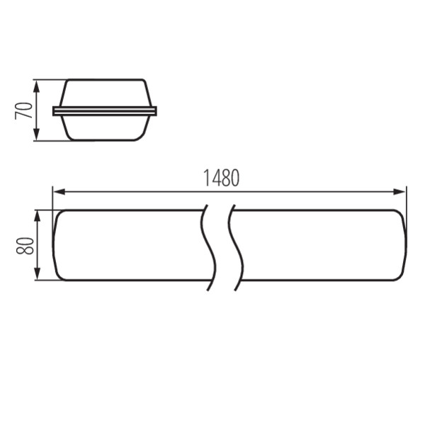 Kanlux FT1500 55W-840-OPL