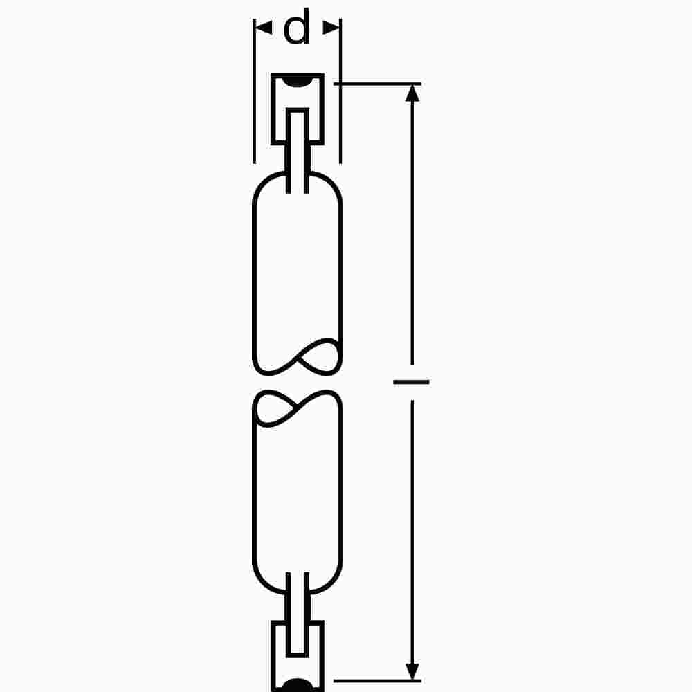 OSRAM HALOLINE HV-Halogenlampe, 160W, klar, R7s, 230V, Ø12x114,2mm, beliebige Brennstellung