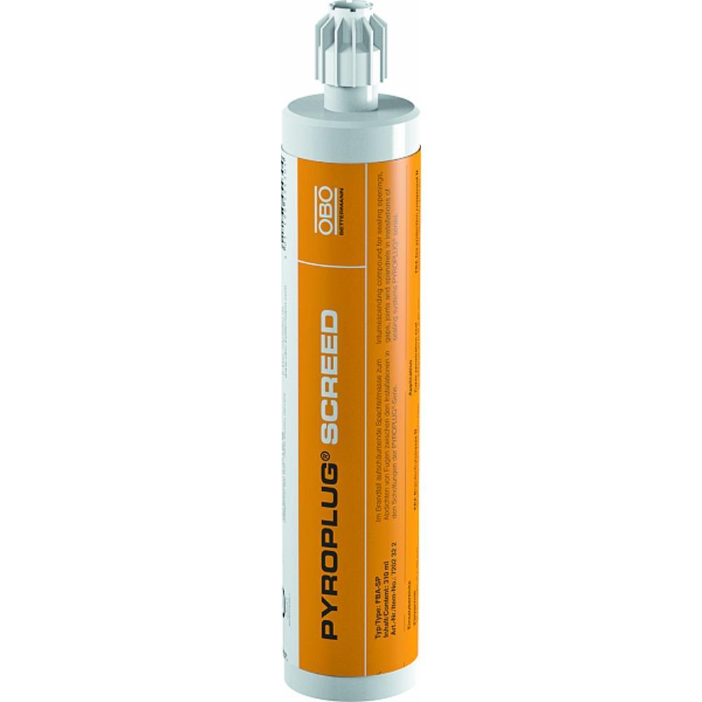 OBO BETTERMANN Brandschutz-Spachtelmasse in Kartusche 310ml, braun – FBA-SP