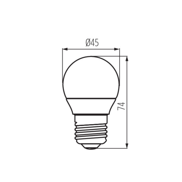 Kanlux IQ-LED G45E27 4,2W-NW