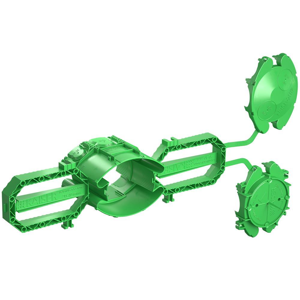 KAISER Prefix Verbindungsdose, ohne Funktionserhalt, Betonbau, ohne Bestückung, IP3X, Kunststoff, Geräte-Verbindungsdose/-kasten, achteckig – 121101