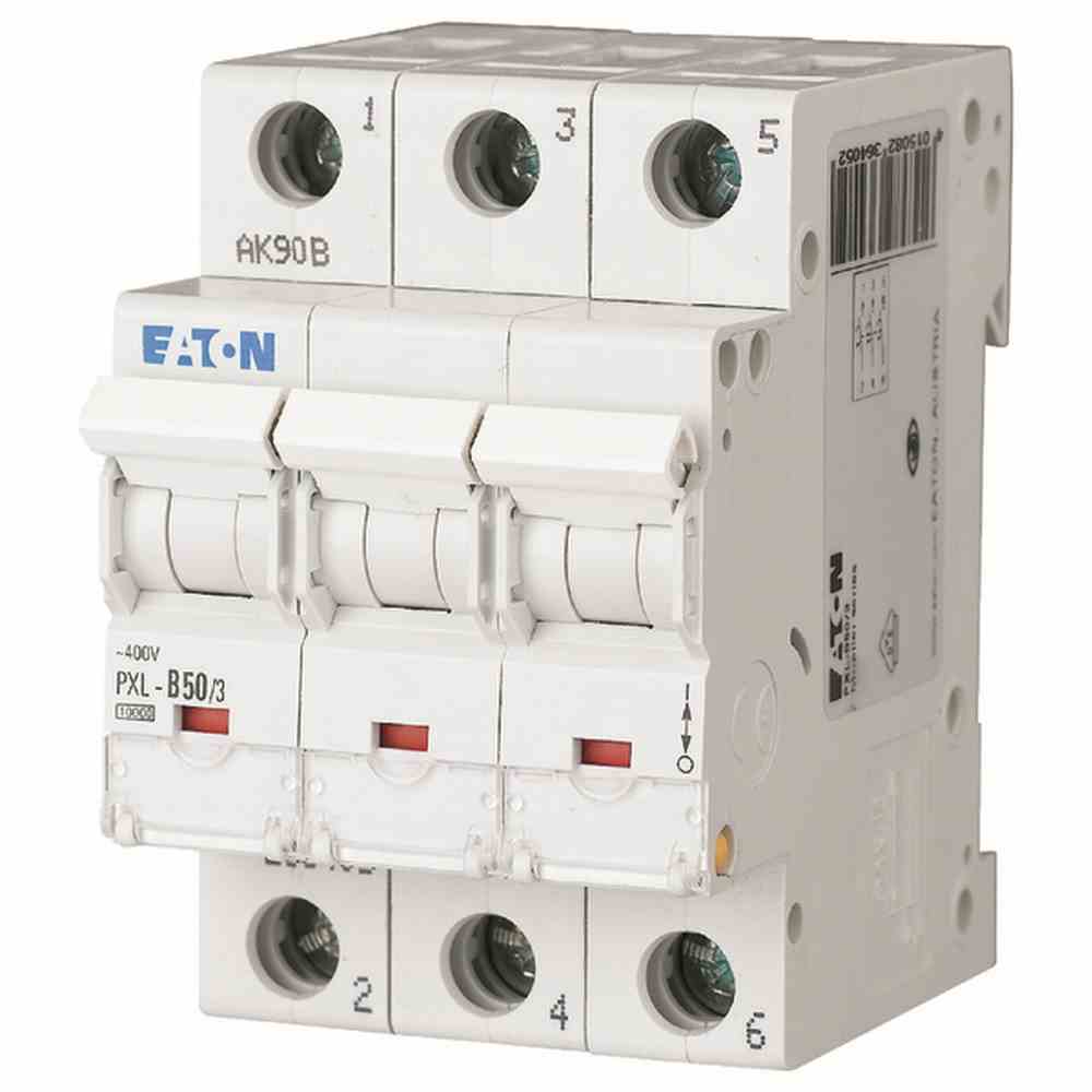 EATON PXL-B50/3 LS-Schalter, 50A, 3p, B-Char EATON PXL-B50/3 LS-Schalter, 50A, 3p, B-Char