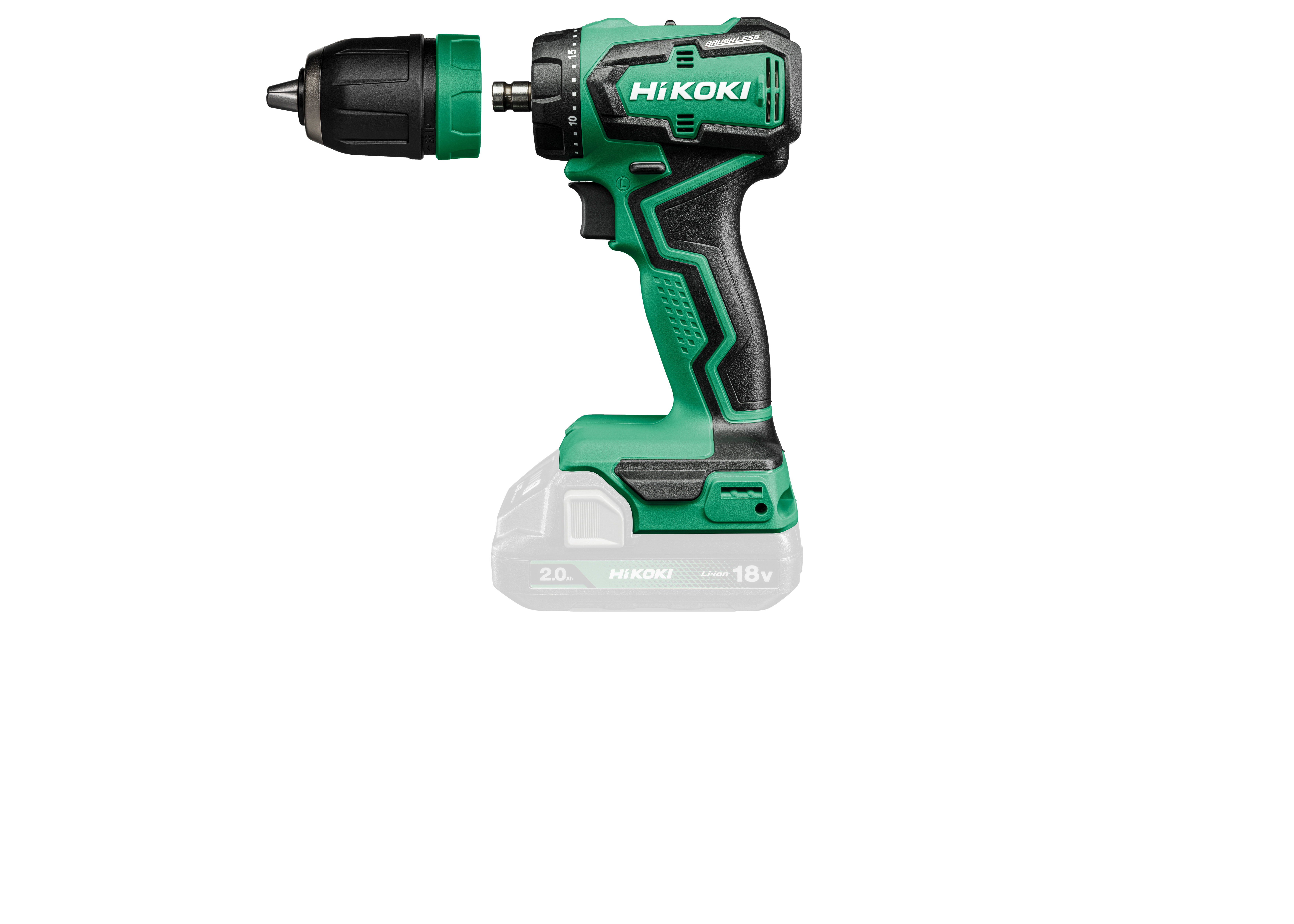 HiKOKI DS18DDQ(Basic) (Karton) Akku Bohrschrauber 26/55Nm 13mm