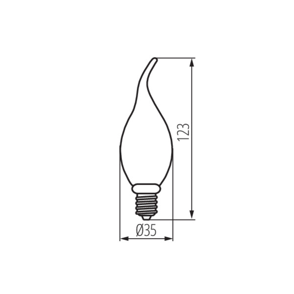 Kanlux XLED C35T 2,5W-SW