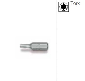 BIT 1/4" TORX COMBI T4 / T5 / T6 - 25MM (3-Stück)