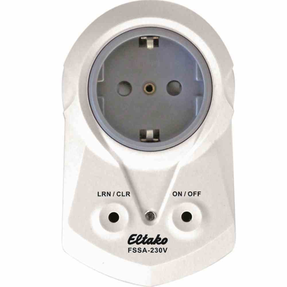 ELTAKO FSSA-230V Funk-Steckdose, 1 Schließer nicht potenzialfrei 10A/250V AC – FSSA-230V