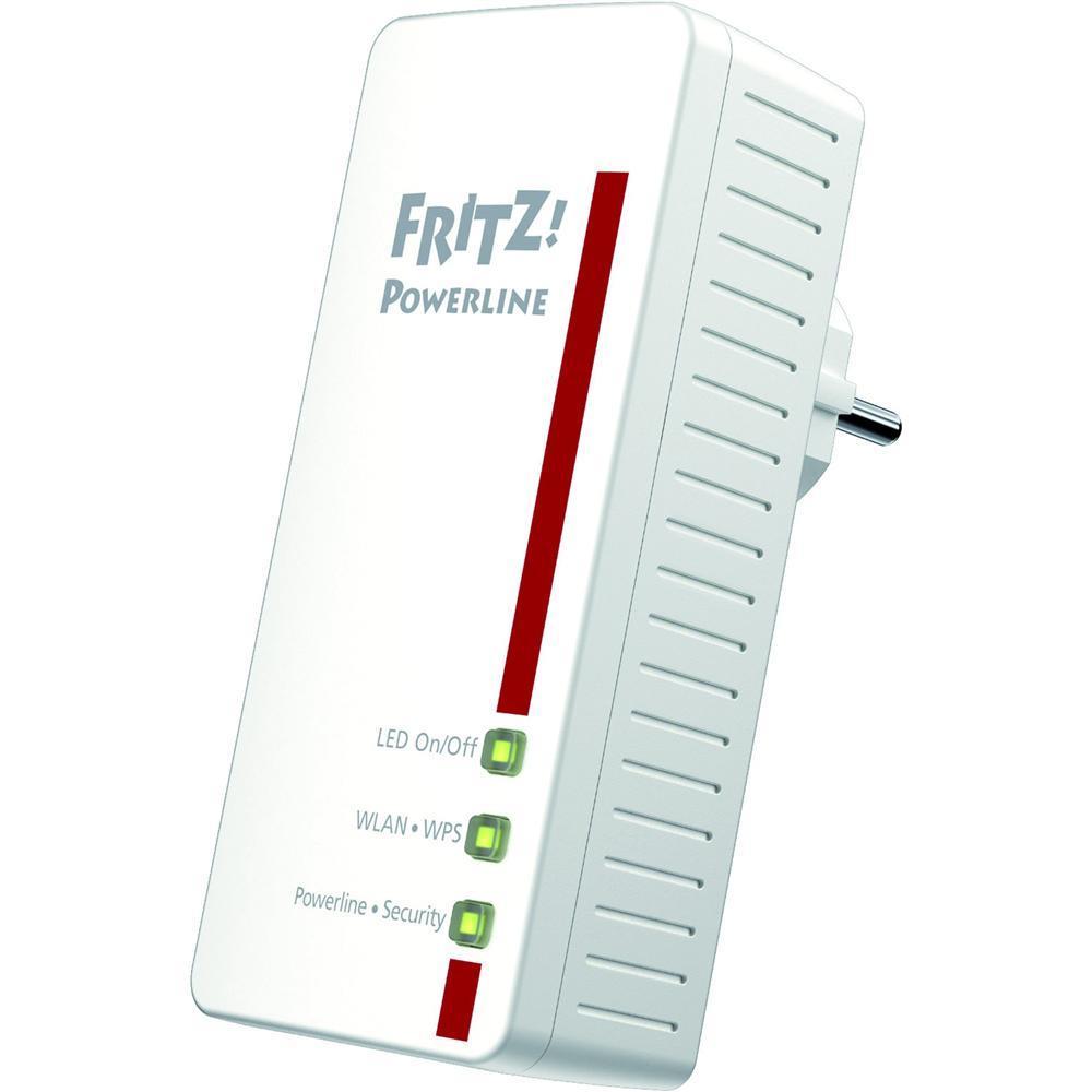 AVM Router, Modul, 2xLAN, Ethernet, Fast Ethernet, WLAN, Protokolltyp IP, Protokolltyp IPX – FRITZ!Powerline SET