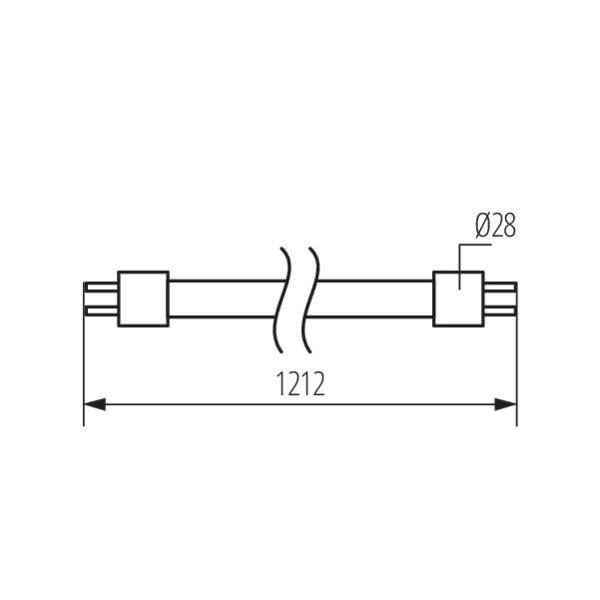 Kanlux T8 LED GLASSv5 12W-CW