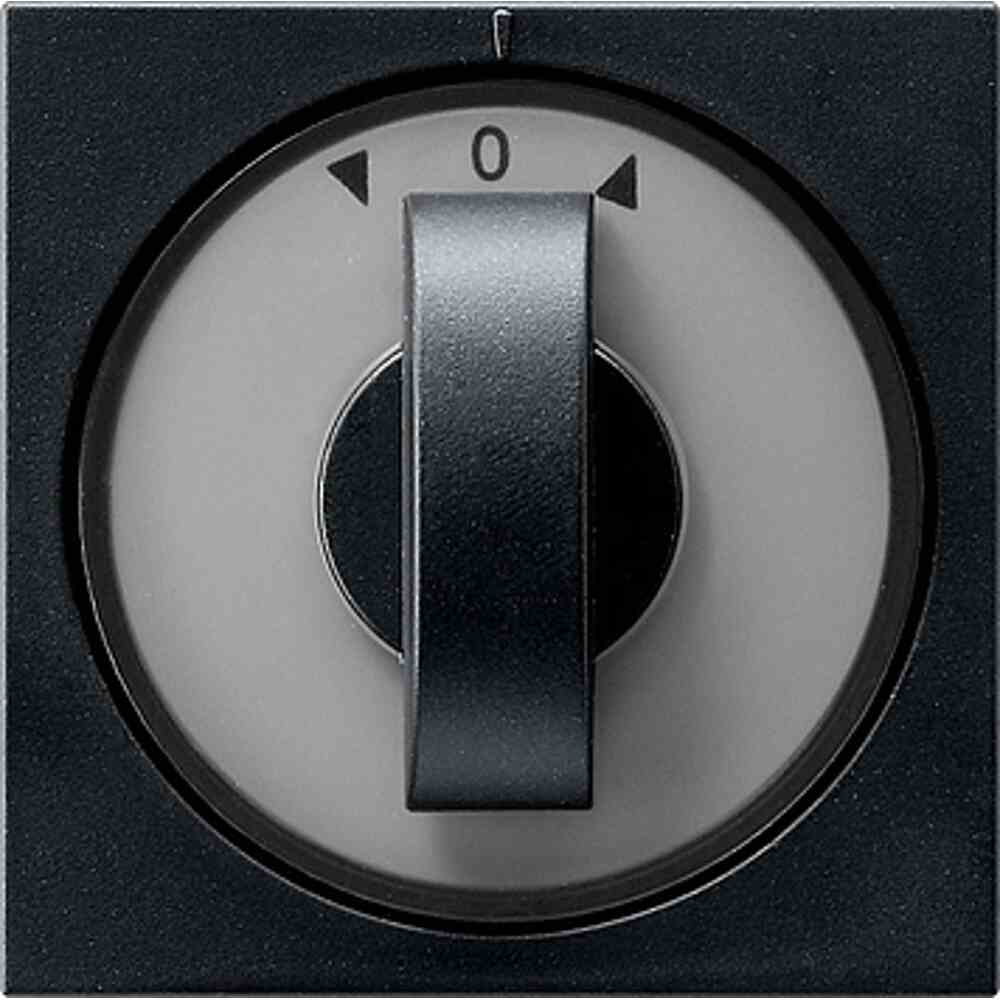 Gira Abd. Knebel Zeitsch. + Jalousie System 55 Schwarz m Gira Abd. Knebel Zeitsch. + Jalousie System 55 Schwarz m