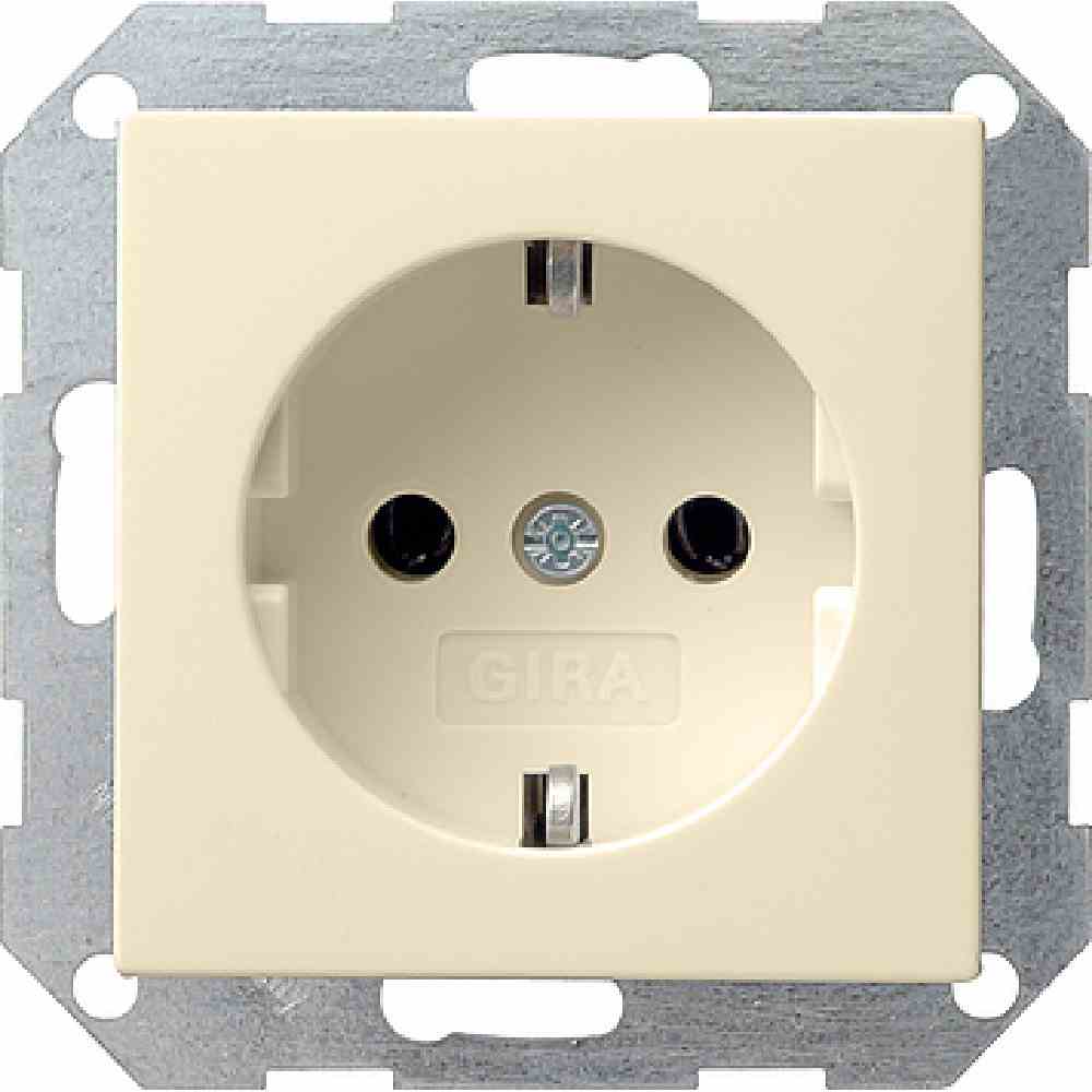 Gira SCHUKO o.Kr. System 55 Cremeweiß