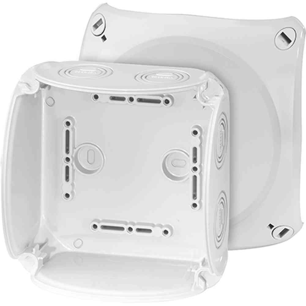 HENSEL KF 0600 G Abzweigkasten, IP66, 130x130x77mm, grau, ohne Bestückung, Kunststoff, Wand-/Deckenmontage, Halogenfrei – KF 0600 G HENSEL KF 0600 G Abzweigkasten, IP66, 130x130x77mm, grau, ohne Bestückung, Kunststoff, Wand-/Deckenmontage, Halogenfrei – KF 0600 G