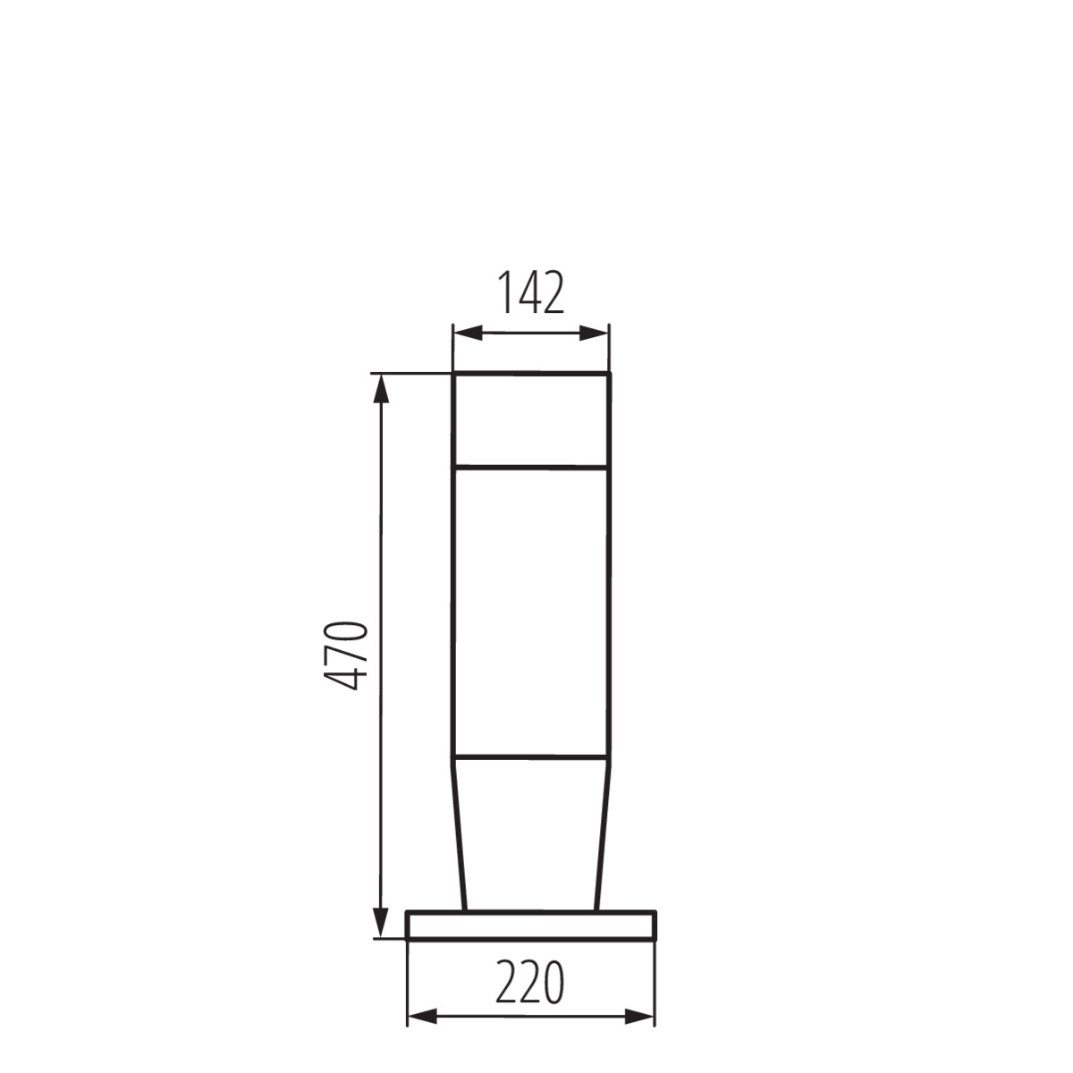 Kanlux INVO OP 47-L-GR