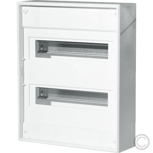 AP Verteiler 2-reihig 24+4 m.Steckklemm. AP Verteiler 2-reihig 24+4 m.Steckklemm.