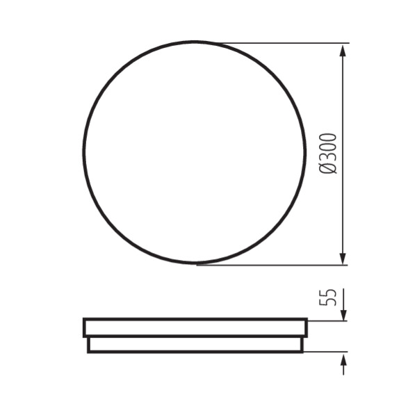 KANLUX  LED- Deckenleuchte BENO ECO 30W CCT O B