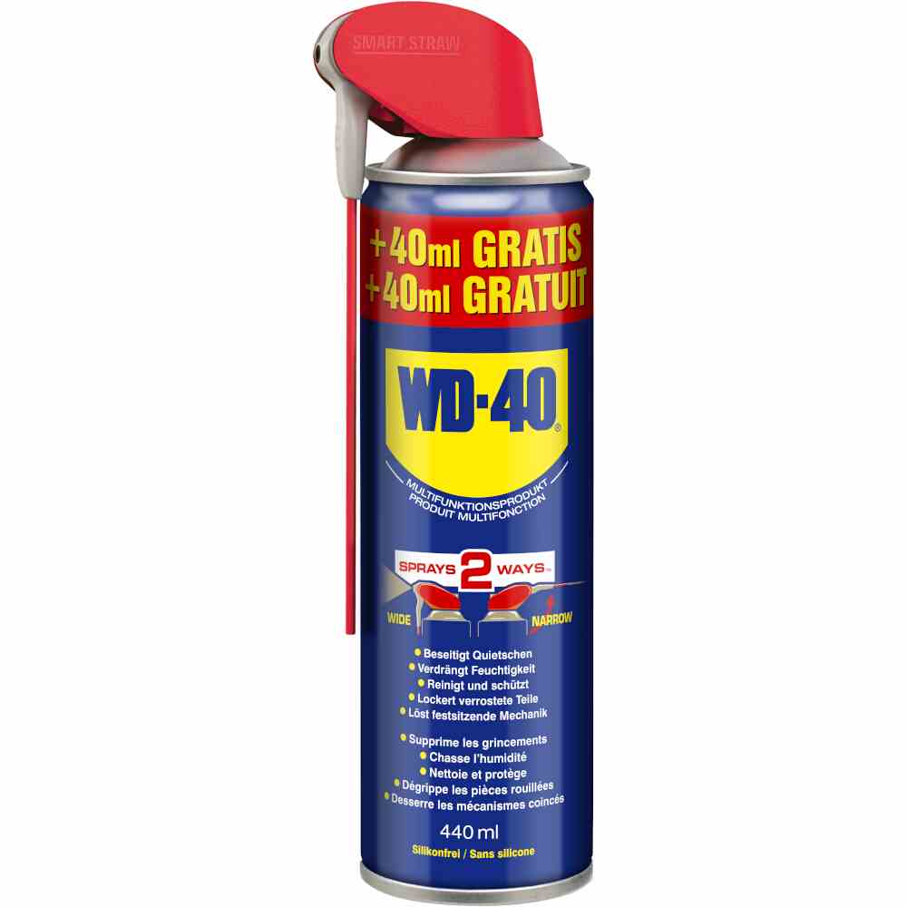 WD-40 Vielzweck-Spray 400 + 40 ml Smart Straw – 49647 (24 TN)