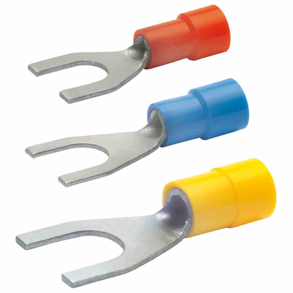 KLAUKE Gabelkabelschuh, M6, 4-6mm², nach DIN, isoliert, gelb