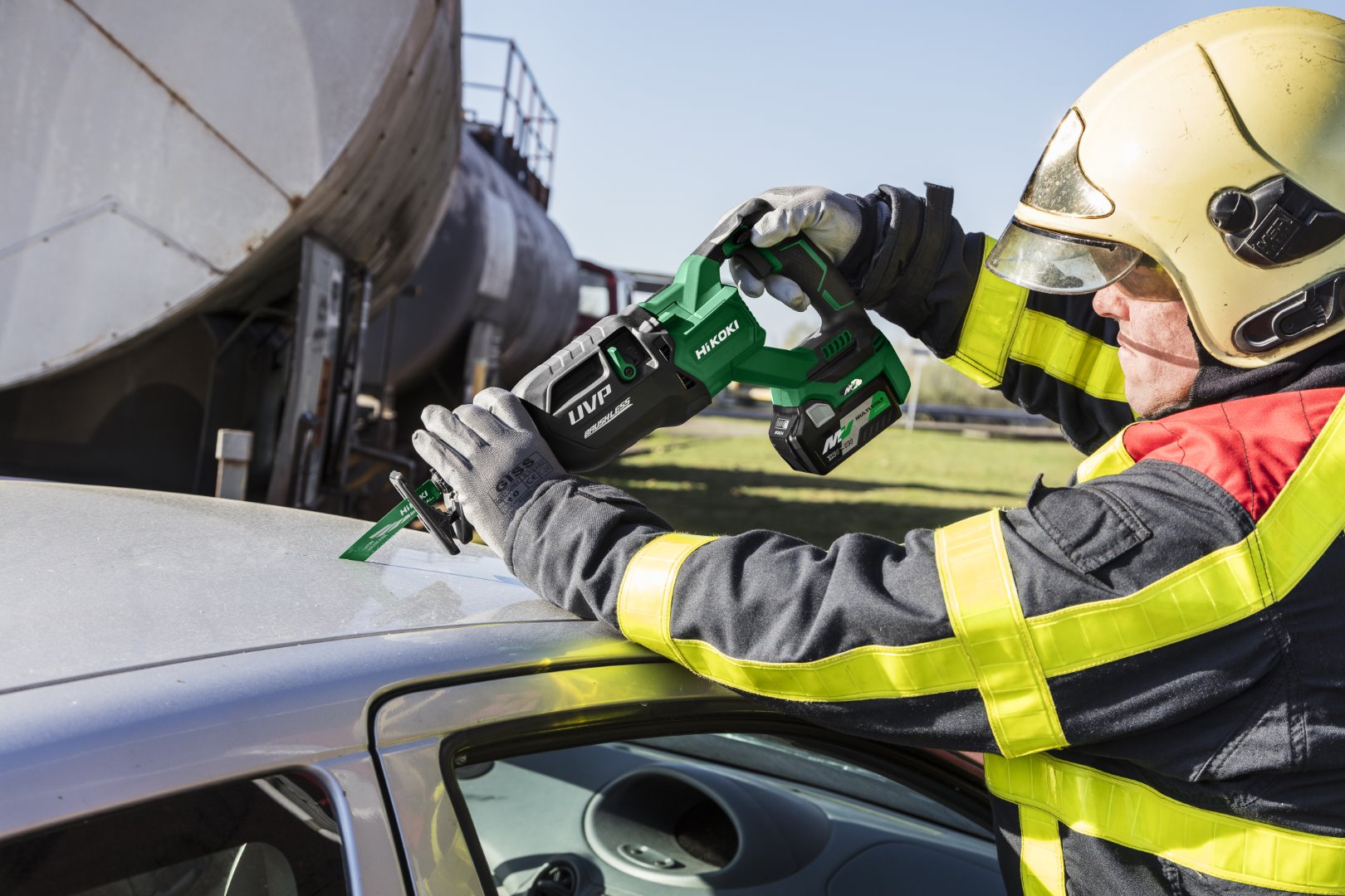 HiKOKI CR36DA (2.5) (Transportkoffer) Akku Tigersäge inkl Akkus und Ladegerät