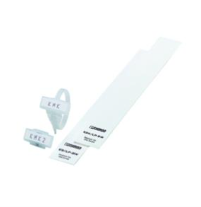 PHOENIX Kabelmarkierung, transparent, Etikett, Ø10-25mm, Kunststoff, 29x8mm, mit Textfeld, Kabelbinder – KMK