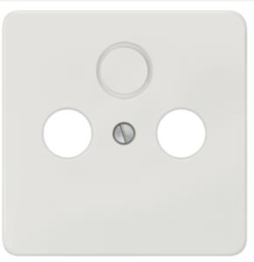 Siemens DELTAprofil Zentralplatte, Sat/TV/Radio 5TG1828-2