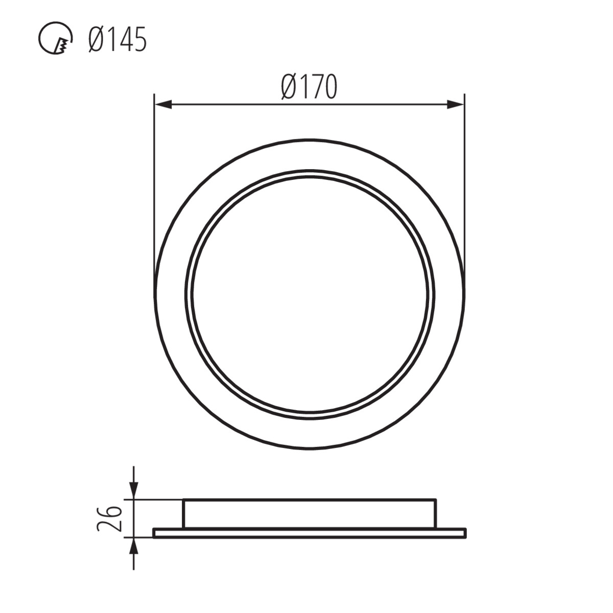 Kanlux TAVO LED DO 18W-NW