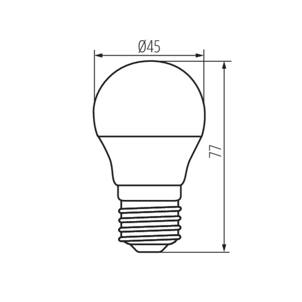 Kanlux BILO 4,9W E27-NW