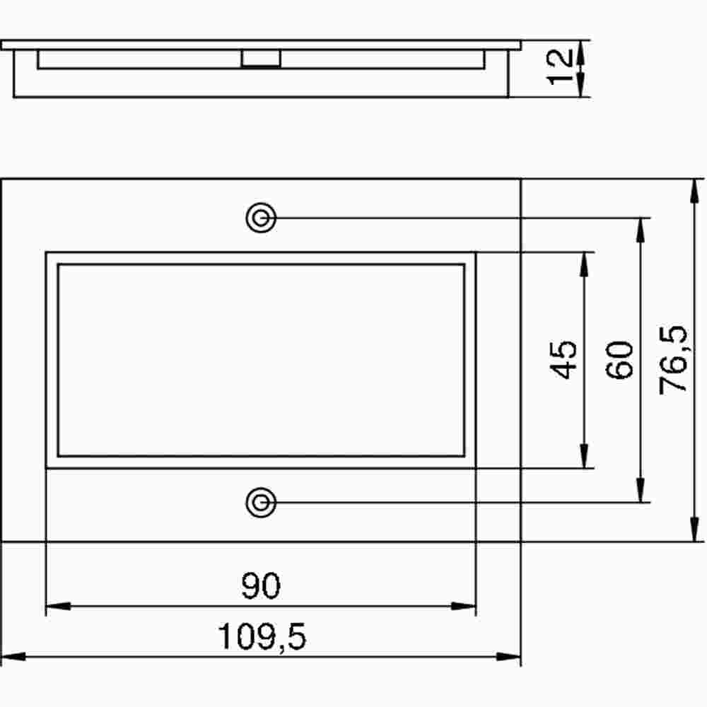 OBO BETTERMANN Abdeckplatte 2f Modul 45 für T4B 110x77mm, PA, graphitschwarz RAL 9011 für 2-fach Schutzkontaktsteckdose, graphitschwarz – T4B P7 9011