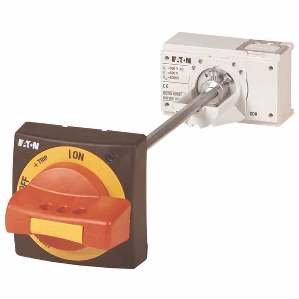 EATON NZM2-XTVDVR Türkupplungsdrehgriff, rot-gelb für Not-Aus, Baugrösse 2 – NZM2-XTVDVR