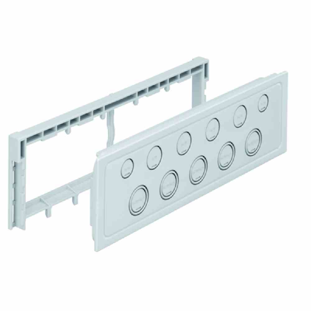 SPELSBERG AK3 FL02 Anbauflansch mit Vorprägung, 5 x M25 / M20, 6 x M20, inkl. Flanschverbinder – AK3 FL02