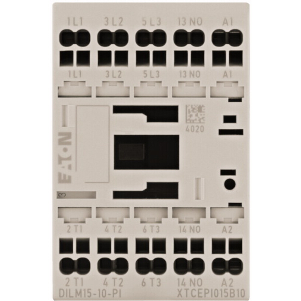 EATON Leistungsschütz, 7,5kW, 3S, 24VDC, 15,5A, 1Ö/Hilf – DILM15-10(24VDC)-PI