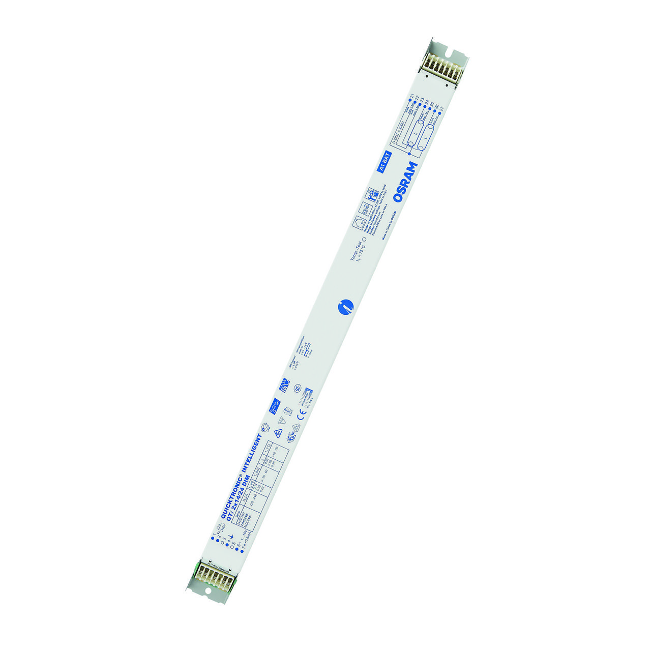 OSRAM QTi 2X35/49/80 DIM Vorschaltgerät, 2x35-80W, elektronisch, für T5, TC-L, Multiwatt-Ausführung, 1-10V, 423x30mm – QTI 2X35/49/80/220-240 DIM UNV1