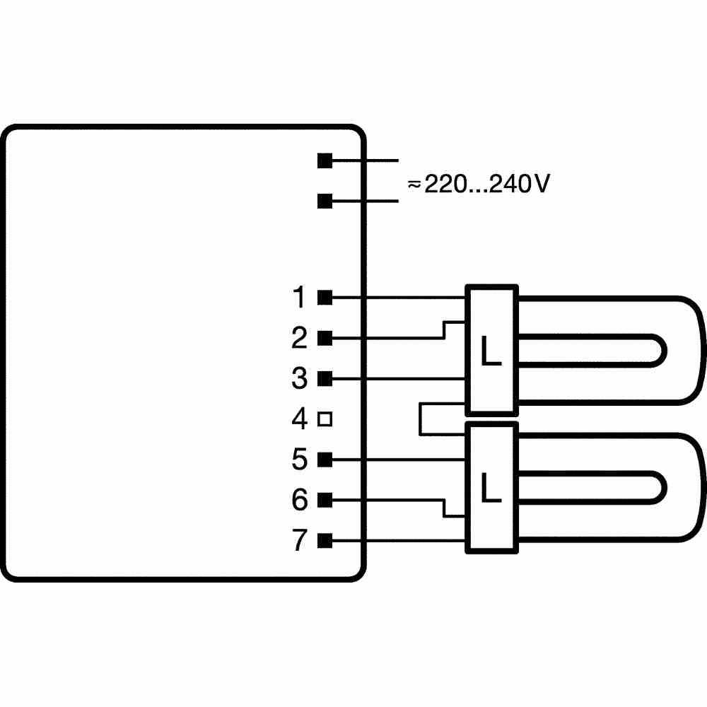 OSRAM QT-M 2X26-42 S Vorschaltgerät, 2x26-42W, elektronisch, für T5, TC-DEL, TC-L, TC-TEL, Multiwatt-Ausführung, ohne Dimmung, 123x79mm