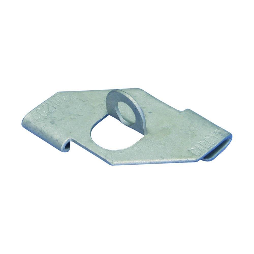 CADDY 4G24H Drehklipp mit vertikaler Öse, grau, Flanschstärke max. 1,5mm, Lochgröße 5,8mm, Federstahl – 4G24H CADDY 4G24H Drehklipp mit vertikaler Öse, grau, Flanschstärke max. 1,5mm, Lochgröße 5,8mm, Federstahl – 4G24H
