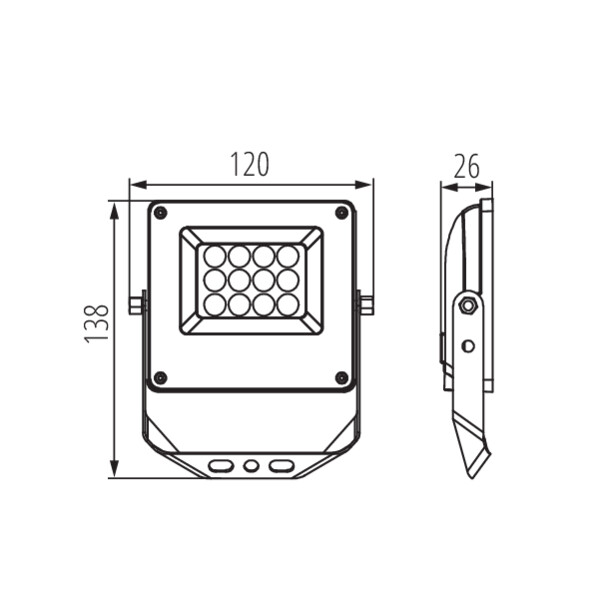 Kanlux LED Außenstrahler ACETE 10W CCT GR