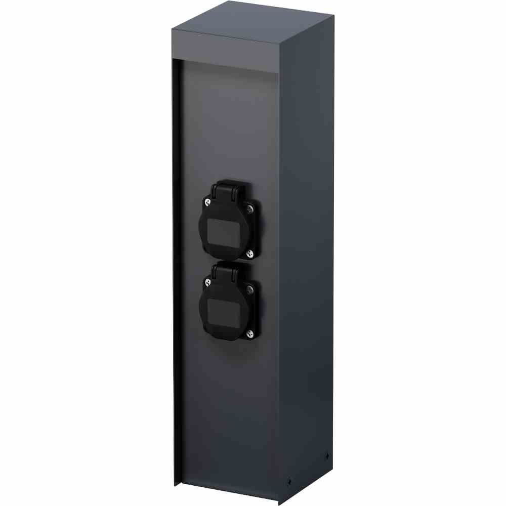 MCJ Steckdosen-Tank IP44 anthr. 2x Steckdose 230V – KON40102GAN MCJ Steckdosen-Tank IP44 anthr. 2x Steckdose 230V – KON40102GAN