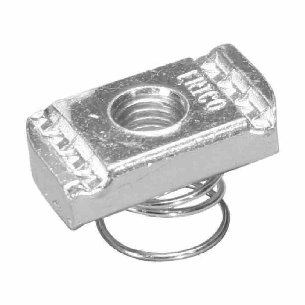 CADDY Schienenmutter M10 mit Feder, Schienentyp C, Dicke 8mm, Edelstahl 316 – SPRCM10S6