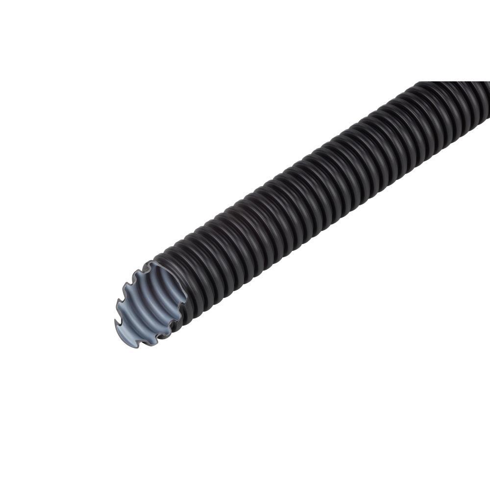 FRÄNKISCHE FBY-EL-F 63 Highspeed Kunststoff-Wellrohr schwarz, 25m, mittel (Klasse 3), IP68, Polyolefin/Polyamid(PA), nicht flammenausbreitend – FBY-EL-F 63 schwarz (25 MTR)