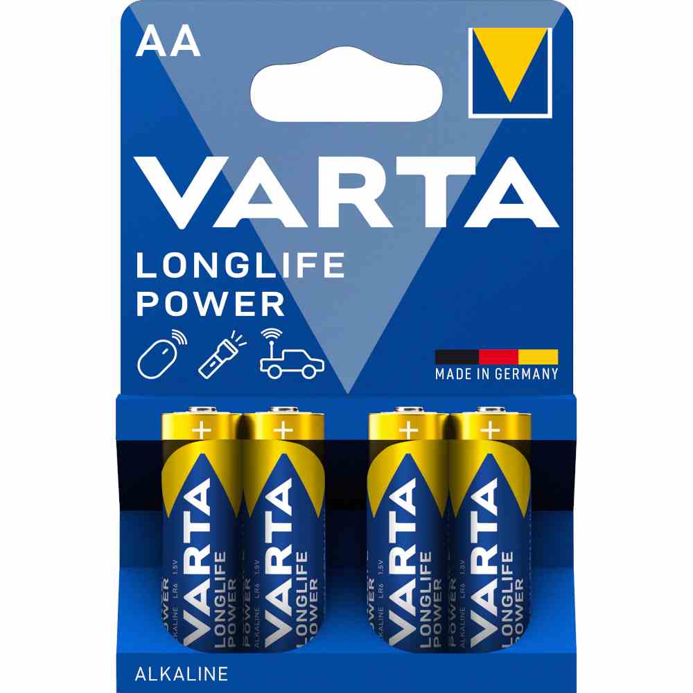 VARTA Batterie, Mignon, AA/AM3, 1,5V, LR6, Alkali-Mangan, 2850mAh, Ø14,5x50,5mm – LR6